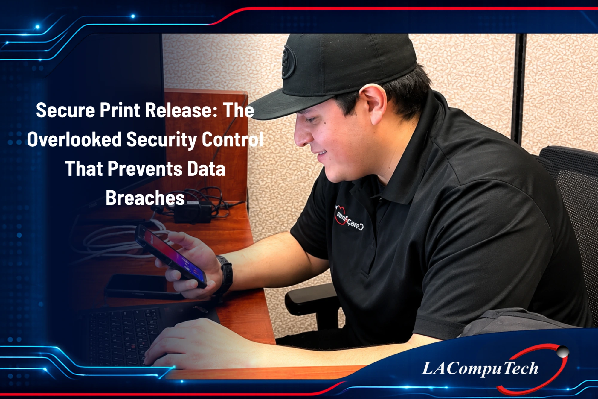 Secure print release preventing unauthorized document access and data breaches